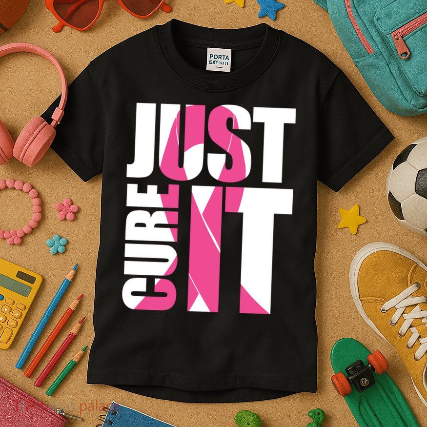 Just Cure It Breast Cancer Tribute Kids T-Shirt