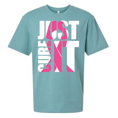 Just Cure It Breast Cancer Tribute Sueded Cloud Jersey T-Shirt