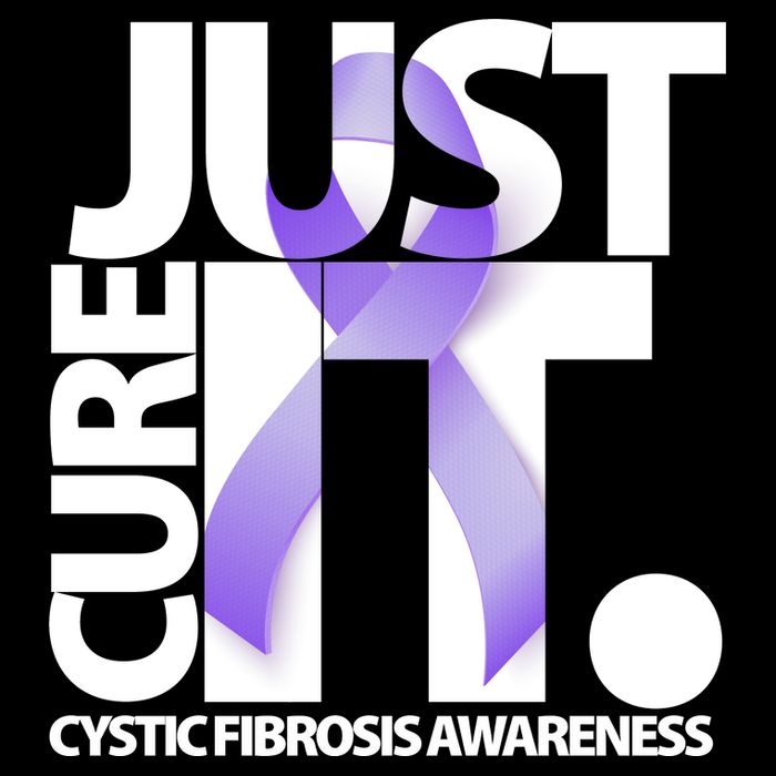 Just Cure it Cystic Fibrosis Stripe Pom Pom Beanie