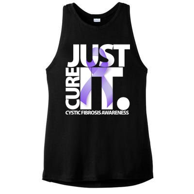 Just Cure it Cystic Fibrosis Ladies PosiCharge Tri-Blend Wicking Tank