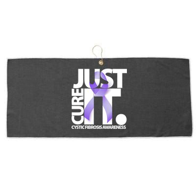 Just Cure it Cystic Fibrosis Large Microfiber Waffle Golf Towel