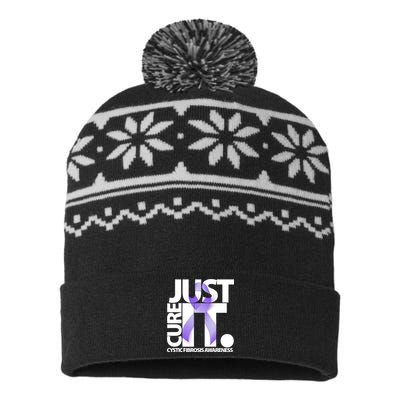 Just Cure it Cystic Fibrosis USA-Made Snowflake Beanie