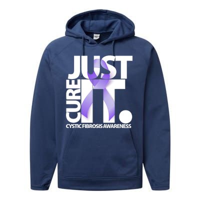 Just Cure it Cystic Fibrosis Performance Fleece Hoodie