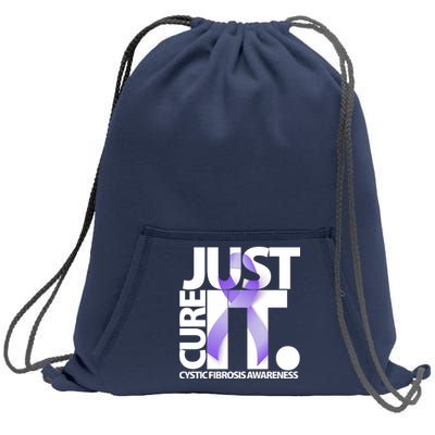 Just Cure it Cystic Fibrosis Sweatshirt Cinch Pack Bag