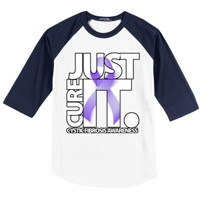 Just Cure it Cystic Fibrosis Baseball Sleeve Shirt