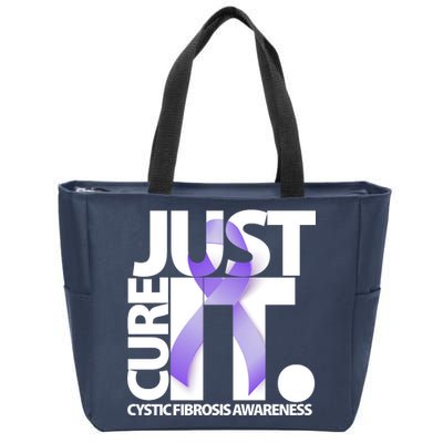 Just Cure it Cystic Fibrosis Zip Tote Bag