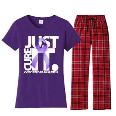 Just Cure it Cystic Fibrosis Women's Flannel Pajama Set