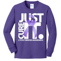 Just Cure it Cystic Fibrosis Kids Long Sleeve Shirt