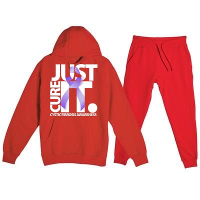 Just Cure it Cystic Fibrosis Premium Hooded Sweatsuit Set