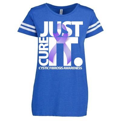 Just Cure it Cystic Fibrosis Enza Ladies Jersey Football T-Shirt