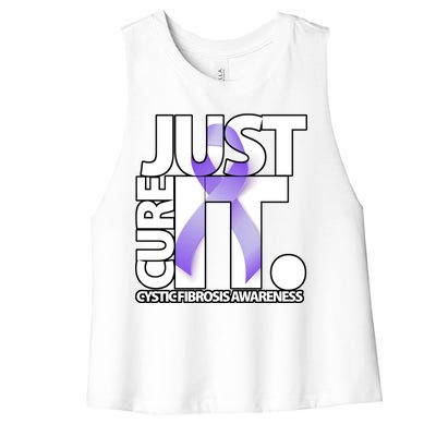 Just Cure it Cystic Fibrosis Women's Racerback Cropped Tank