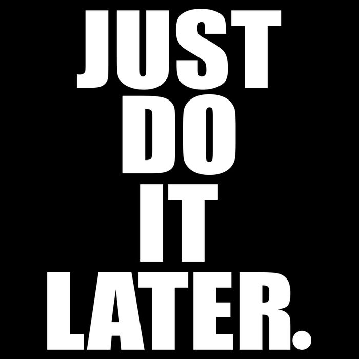 Just Do It Later 16 in Basic Backpack