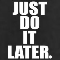 Just Do It Later Golf Towel