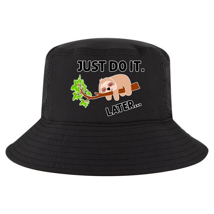 Just Do It Later Funny Lazy Sloth Cool Comfort Performance Bucket Hat