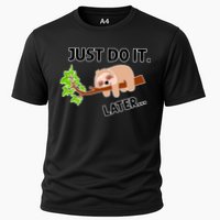 Just Do It Later Funny Lazy Sloth Performance Shirt