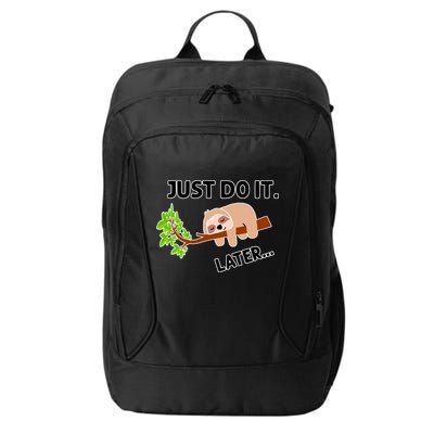 Just Do It Later Funny Lazy Sloth City Backpack