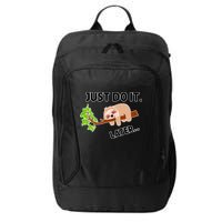 Just Do It Later Funny Lazy Sloth City Backpack