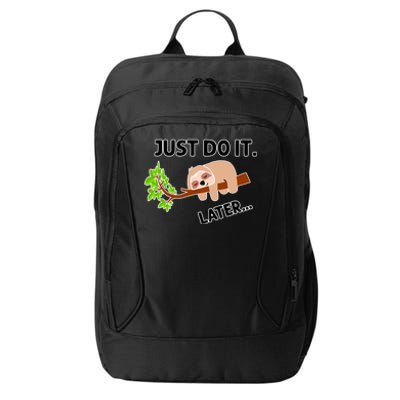 Just Do It Later Funny Lazy Sloth City Backpack