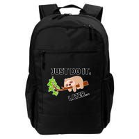 Just Do It Later Funny Lazy Sloth Backpack