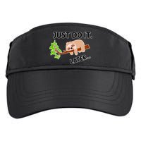 Just Do It Later Funny Lazy Sloth Adult Drive Performance Visor