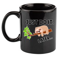Just Do It Later Funny Lazy Sloth 11oz C Handle Ceramic Mug
