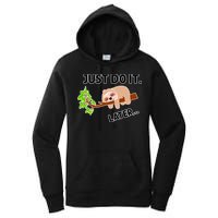 Just Do It Later Funny Lazy Sloth Women's Pullover Hoodie
