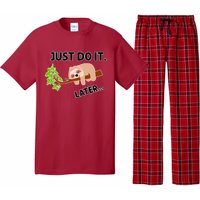 Just Do It Later Funny Lazy Sloth Pajama Set