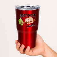 Just Do It Later Funny Lazy Sloth Tumbler