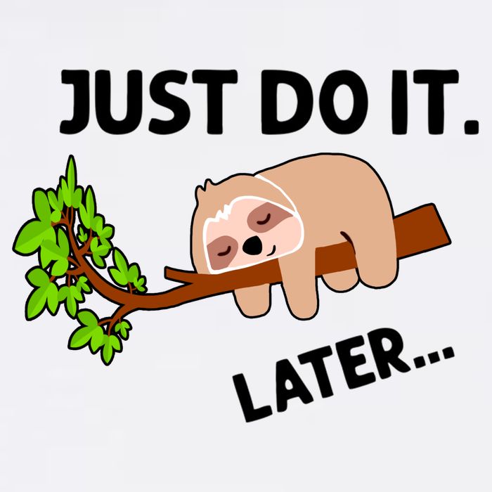 Just Do It Later Funny Lazy Sloth Garment-Dyed Sweatshirt