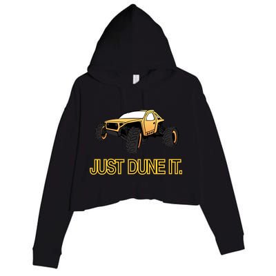 Just Dune It Crop Fleece Hoodie