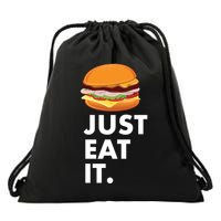 Just Eat It Hamburger Lover  Drawstring Bag