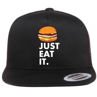 Just Eat It Hamburger Lover  Flatbill Hat