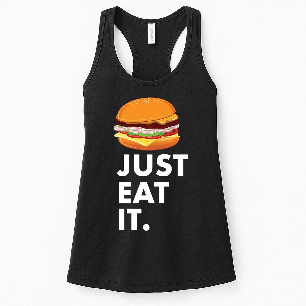 Just Eat It Hamburger Lover  Womens Tank Top