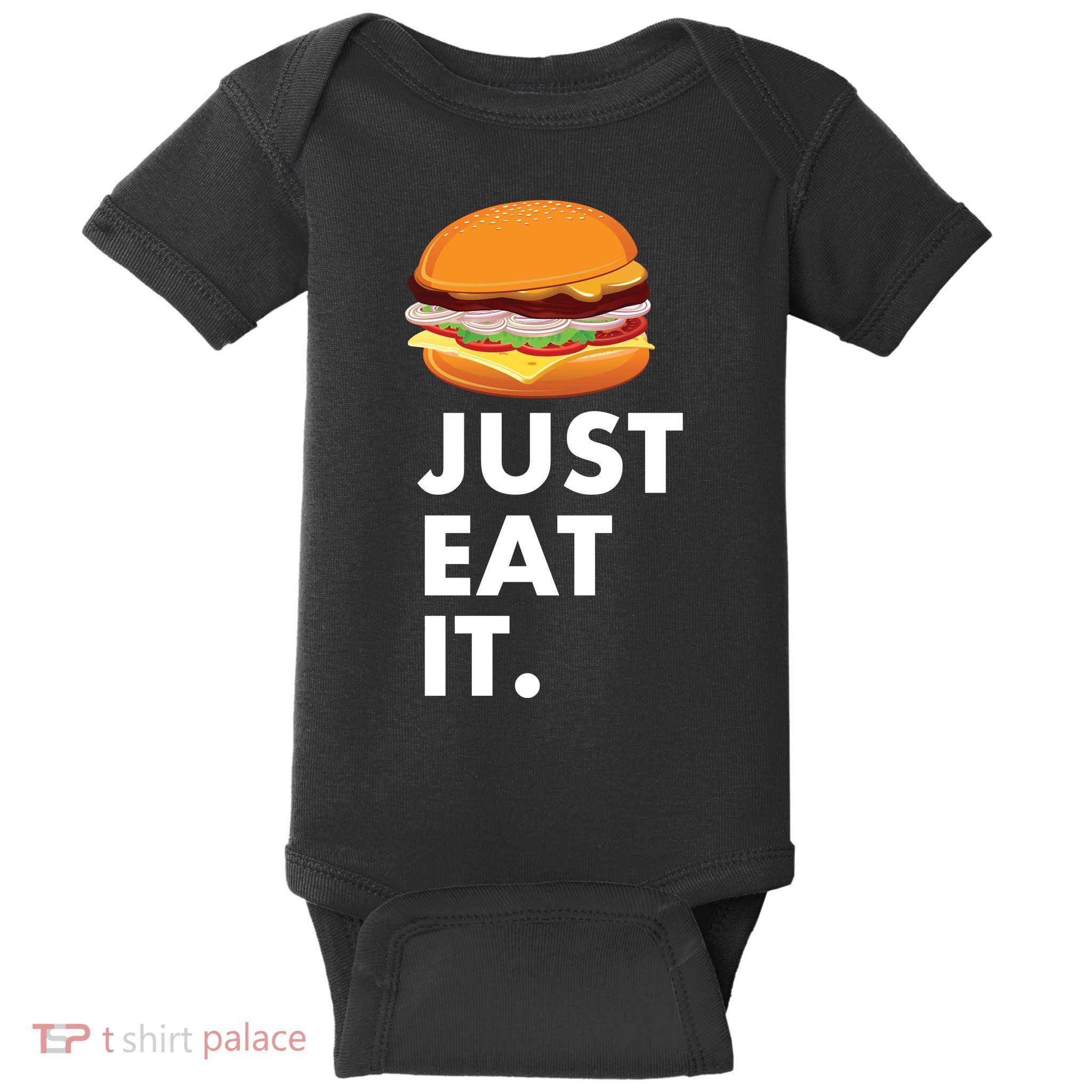 Just Eat It Hamburger Lover  Baby Bodysuit