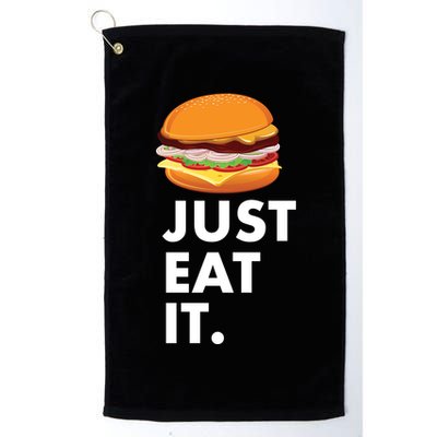 Just Eat It Hamburger Lover  Golf Towel