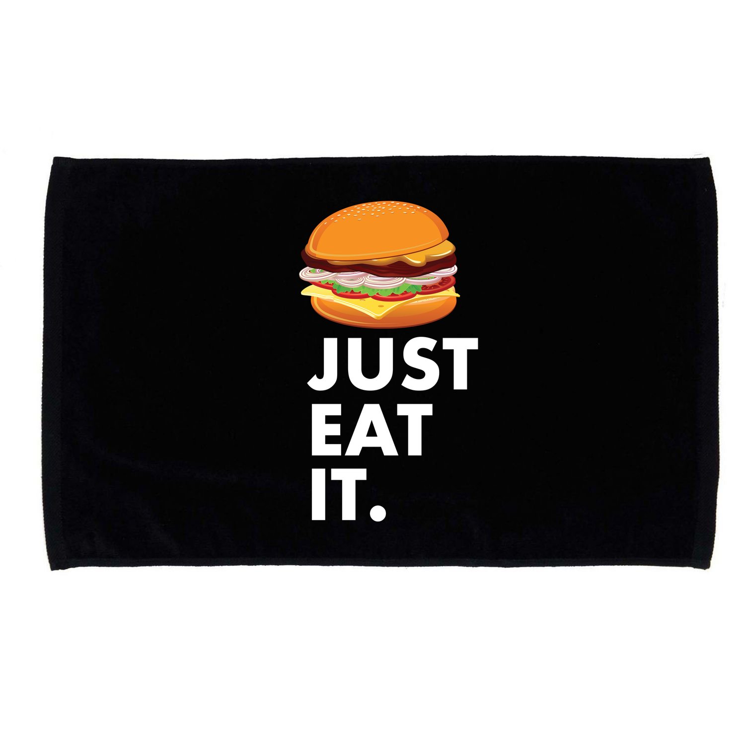 Just Eat It Hamburger Lover  Microfiber Hand Towel