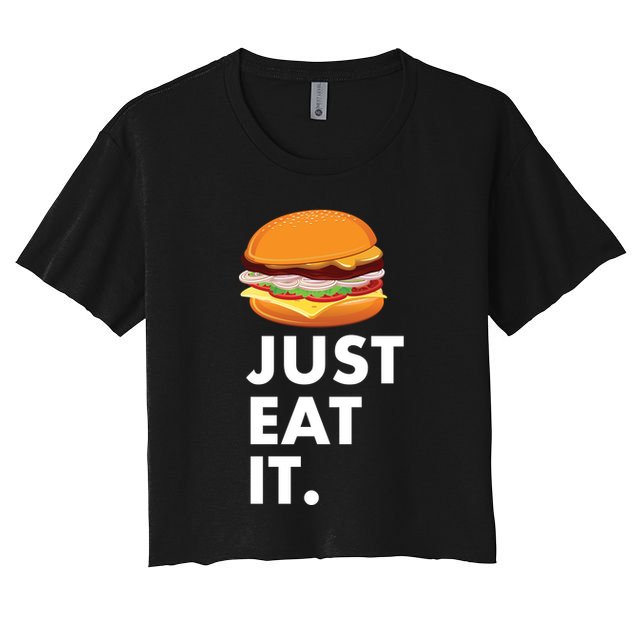 Just Eat It Hamburger Lover  Crop Top