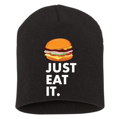 Just Eat It Hamburger Lover  Short Acrylic Beanie