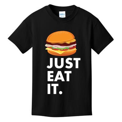 Just Eat It Hamburger Lover  Kids T-Shirt