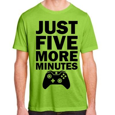 Just Five More Minutes Funny Video Game Adult ChromaSoft Performance T-Shirt