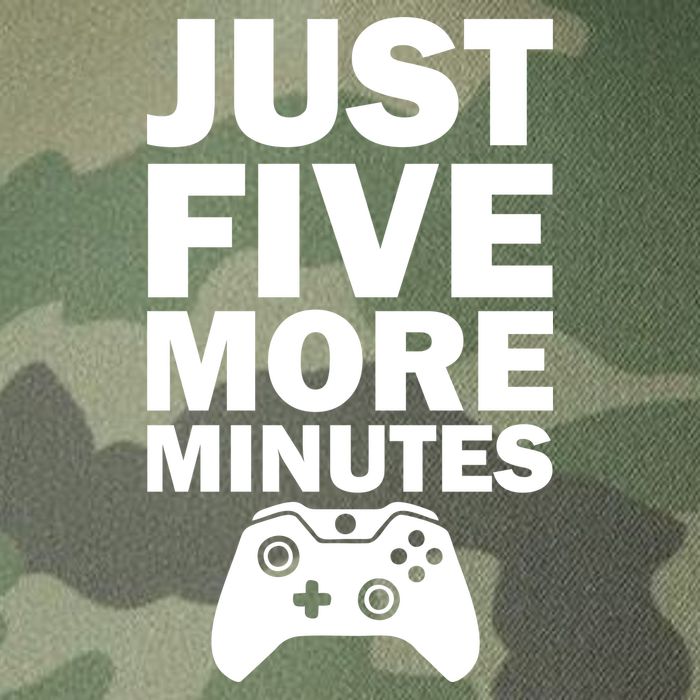 Just Five More Minutes Funny Video Game Legacy Tie Dye Trucker Hat
