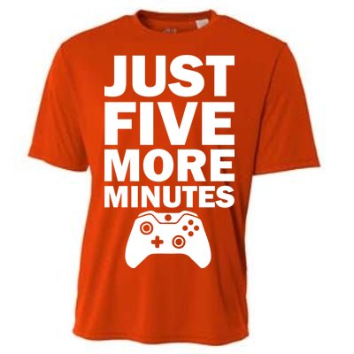 Just Five More Minutes Funny Video Game Cooling Performance Crew T-Shirt