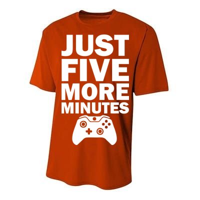 Just Five More Minutes Funny Video Game Performance Sprint T-Shirt