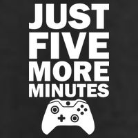 Just Five More Minutes Funny Video Game Garment-Dyed Fleece Hoodie
