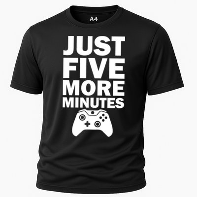 Just Five More Minutes Funny Video Game Performance Shirt