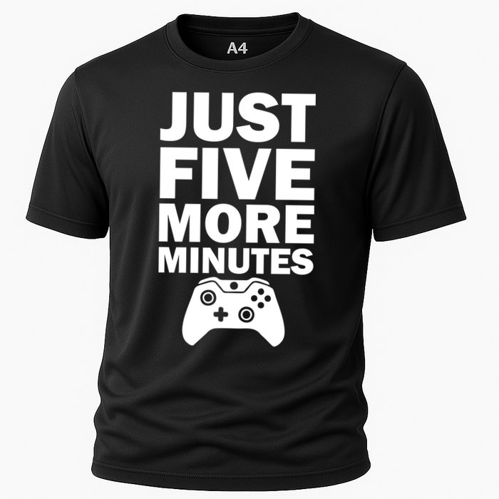 Just Five More Minutes Funny Video Game Performance Shirt