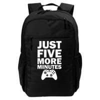 Just Five More Minutes Funny Video Game Backpack