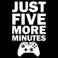 Just Five More Minutes Funny Video Game Backpack
