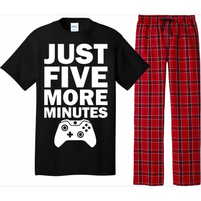 Just Five More Minutes Funny Video Game Pajama Set