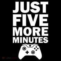 Just Five More Minutes Funny Video Game Flatbill Hat